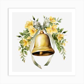 Bell With Flowers 2 Art Print