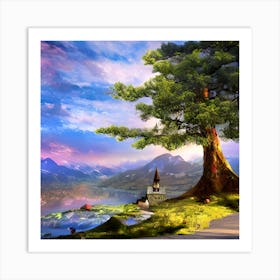 Majestic Landscape Art Print