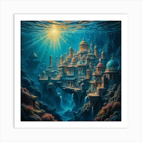 Underwater City 2 Art Print