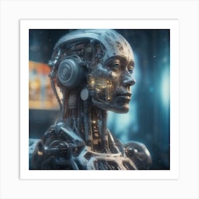 Cyborg Woman 90 Art Print