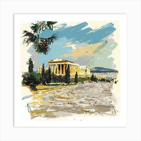 Acropolis 4 Art Print