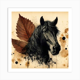 Creative Horse Beauty Illustration Nr 265 Art Print