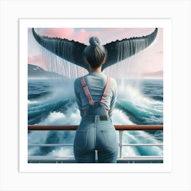 Whale Tail 1 Art Print