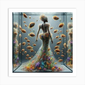 Woman In A Dress 1 Art Print