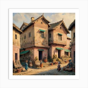 Village In India Art Print