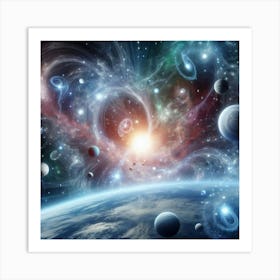 Space And Planets Art Print