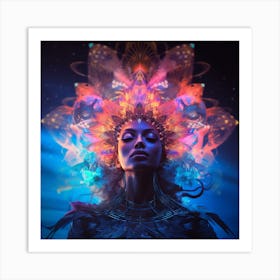 Spiritual Psychedelic Woman Art Print