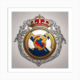 Real Madrid Logo Art Print