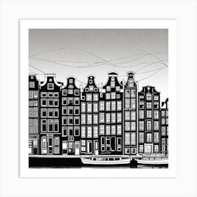Amsterdam Cityscape 12 Art Print