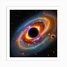 Black Hole In Space Art Print