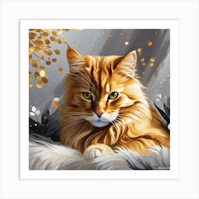 Orange Tabby Cat 1 Art Print