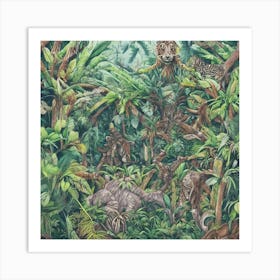 Jungle Animals Art Print