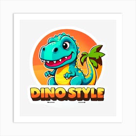 Dino Style Art Print