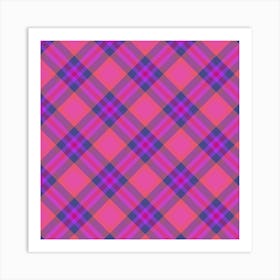 Plaid Fabric 58 Art Print