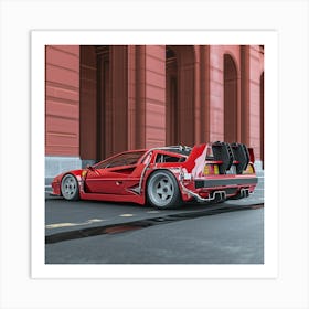 Myeera Ferrari F40 Mixed With A Delorean Angle View 26337093 0e79 42be B8c0 D35840a013d1 Art Print