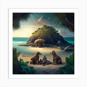 Wolf And The Lamb Art Print