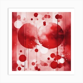 Abstract Minimalist Painting That Represents Duality, Mix Between Watercolor And Oil Paint, In Shade (23) Art Print