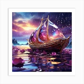 Ship On The Water Art Print