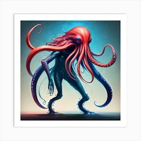 Octopus Monster Art Print