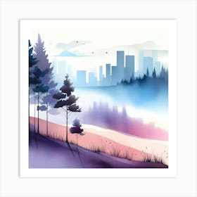 Landscape Painting 64 Art Print