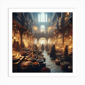 Medieval Market 2 Art Print