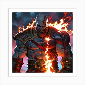 God Of War 10 Art Print