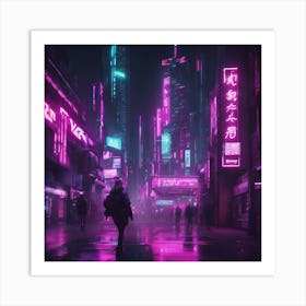 Neon City Art Print