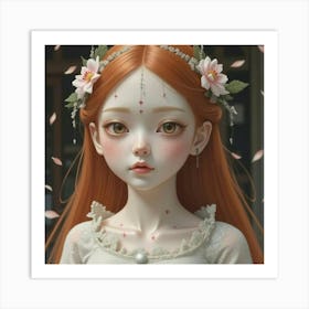 Flower Girl Art Print