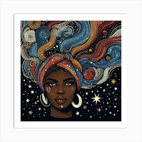 Miravelle Celestial Portrait Art Print