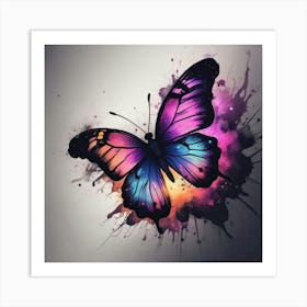 Butterfly Painting 296 Art Print