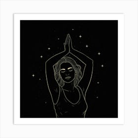 Yoga And Meditation 1 Art Print