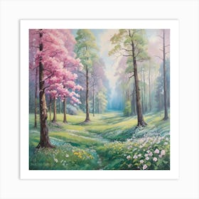 Spring Forest Art Print