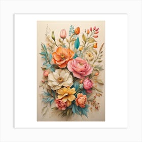 Flowers In A Vase Art Print