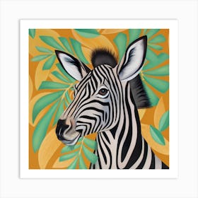 Animals Wall Art : Zebra Art Print