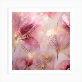 Pink Flowers 1 Art Print