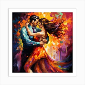 Tango Dancers 2 Art Print