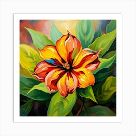 Hibiscus Flower Art Print