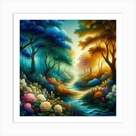 Russian Landscape Painting 3 Art Print