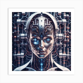 Cyborg Woman 18 Art Print