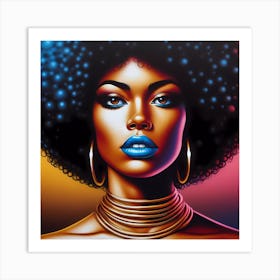 Afro Girl 2 Art Print