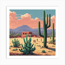 Desert Landscape 133 Art Print