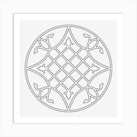 Iron Mandala 02 Art Print