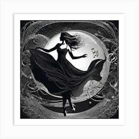 Moonlight Dancer Art Print