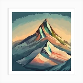 Mountain Painting Art Print