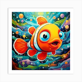 Clown Fish Art Print