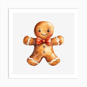 Gingerbread Man Art Print