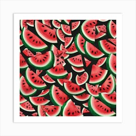 Watermelon Slices 1 Art Print