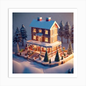 Christmas House 104 Art Print