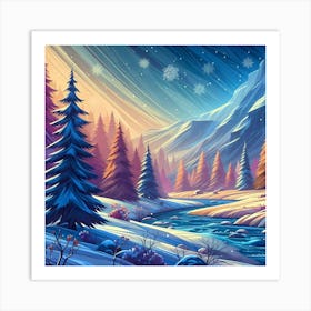 Winter Landscape 5 Art Print