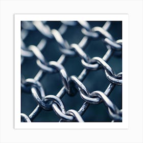 Chain Link Fence Art Print